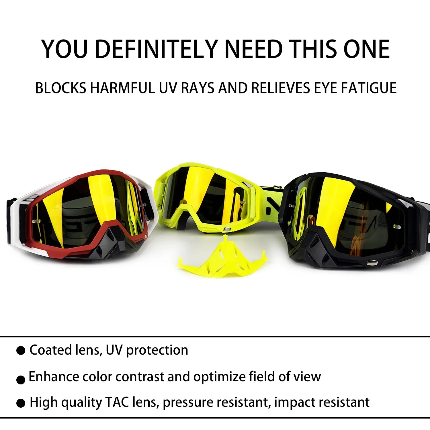 NAFEIB Motocross Glasses - Windproof Protection For Riders