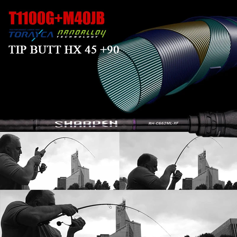 Spinning/Conventional Travel Rods, Long XF/MF Action Rods FUJI Components Fishing Poles for any destination.