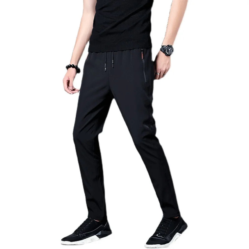 KoreanCore Mens Plus Size Jogger Pants - Stretch Comfort
