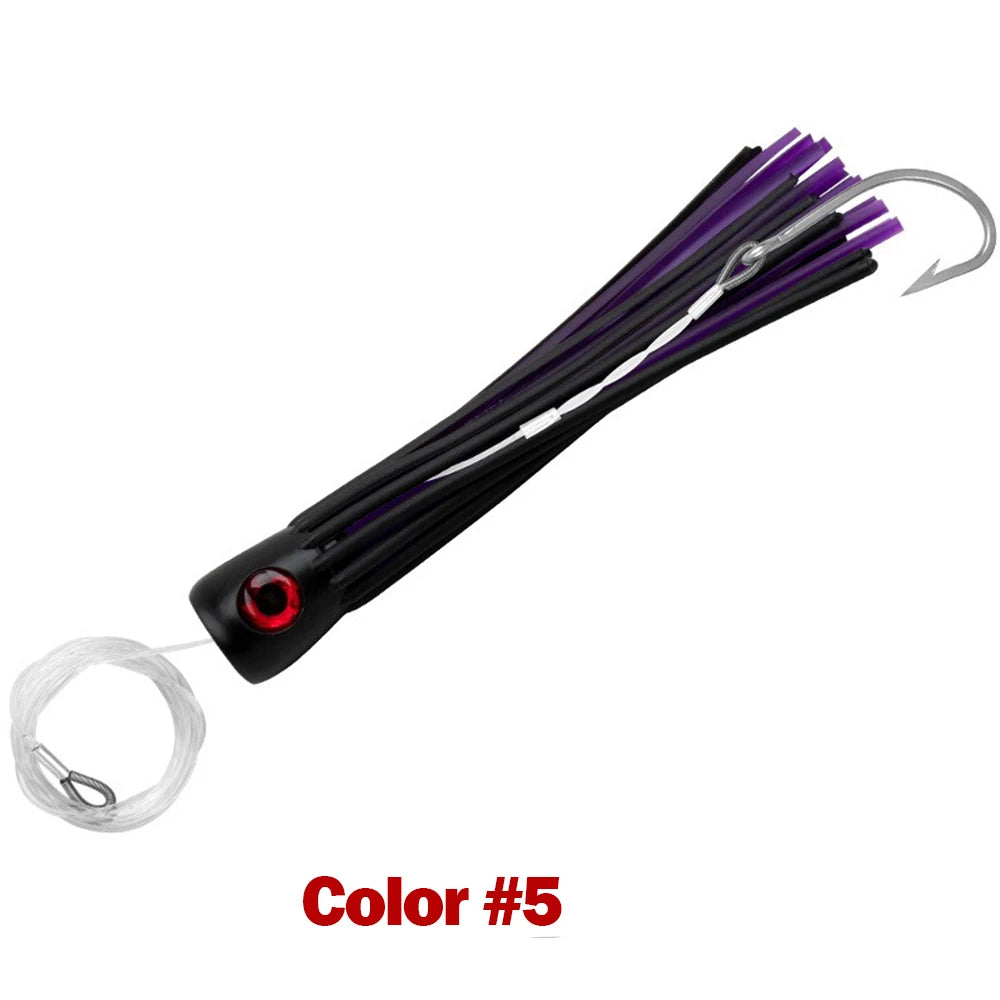 Big Game Fishing Teaser Rigged Feather Bird Trolling Lure Squid Tuna Daisy Chain Saltwater Bait Mahi Wahoo