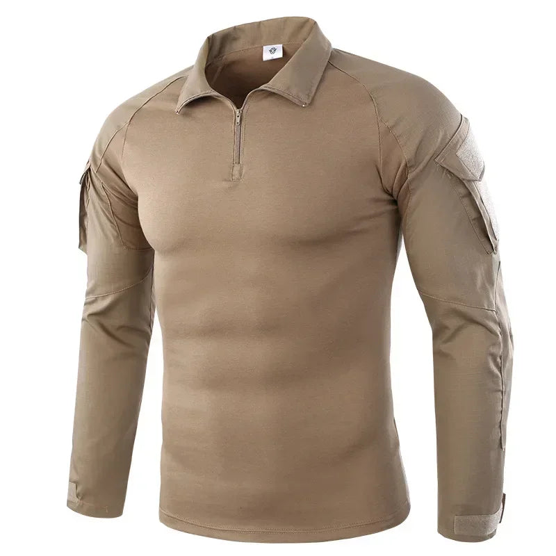 Men Combat Cargo Tactical Camo Waterproof Shirts US Size S-4XL