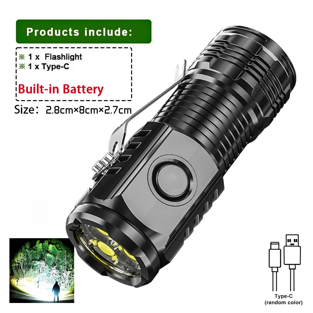 NovaLite Mini Led Flashlight - Usb Rechargeable Torch