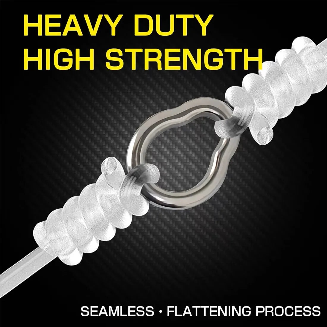 FishTrip Solid Ring Pear Shape Stainless Steel Saltwater Fishing Accessories 200-350lb.