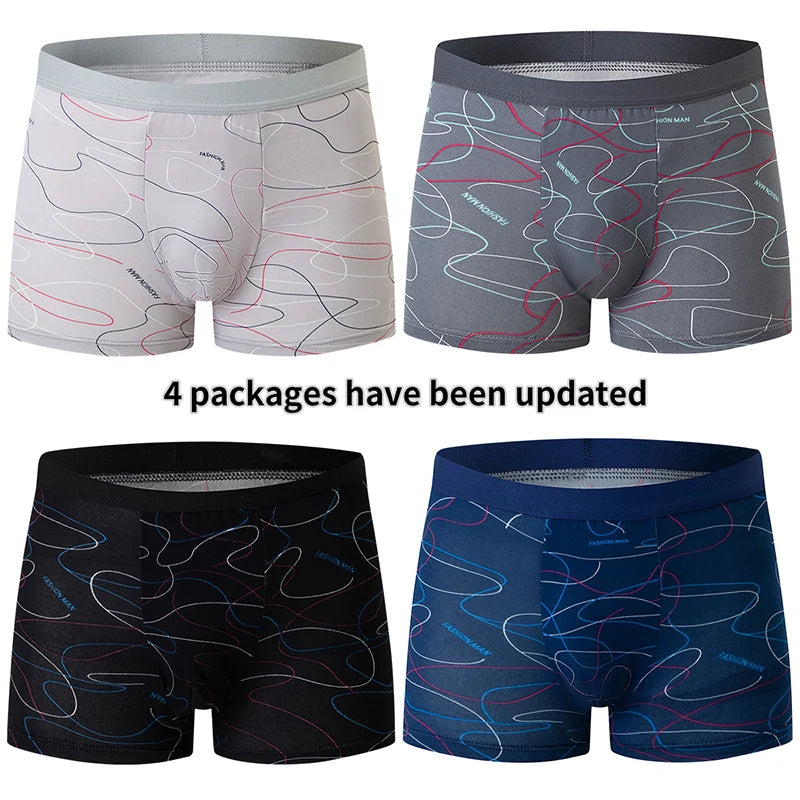 SureFit Plus Size Printed Boyshorts And Trunks - Comfort