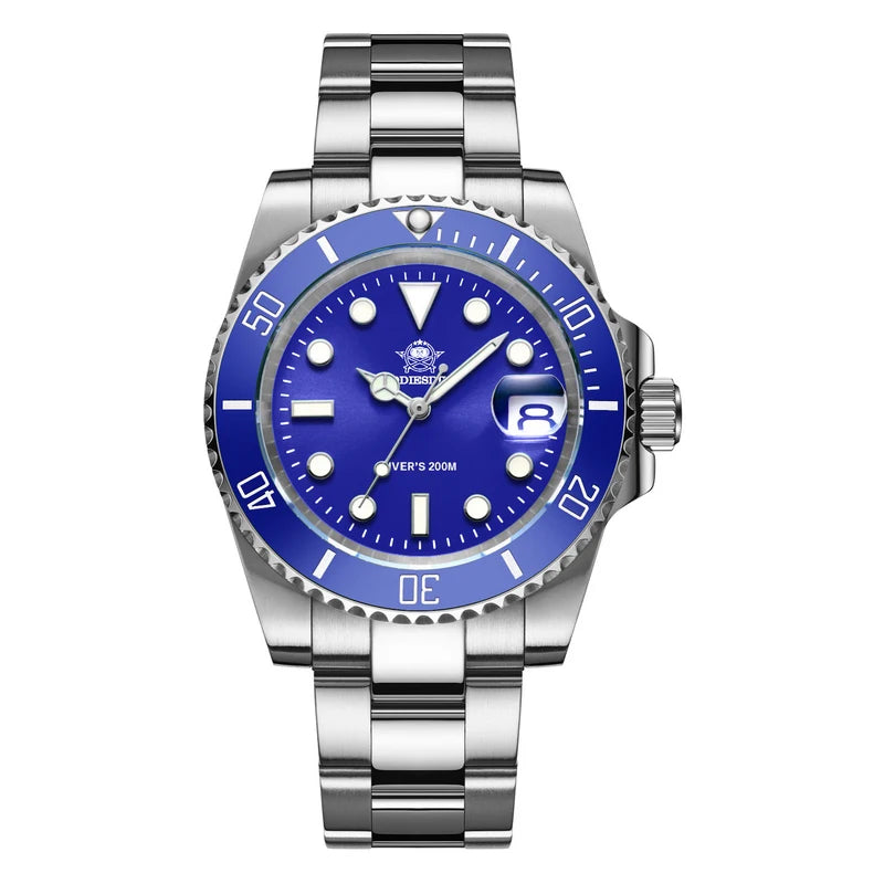 Men's Stainless Steel Watch Leisure Quartz Waterproof Outdoor Sports Watch