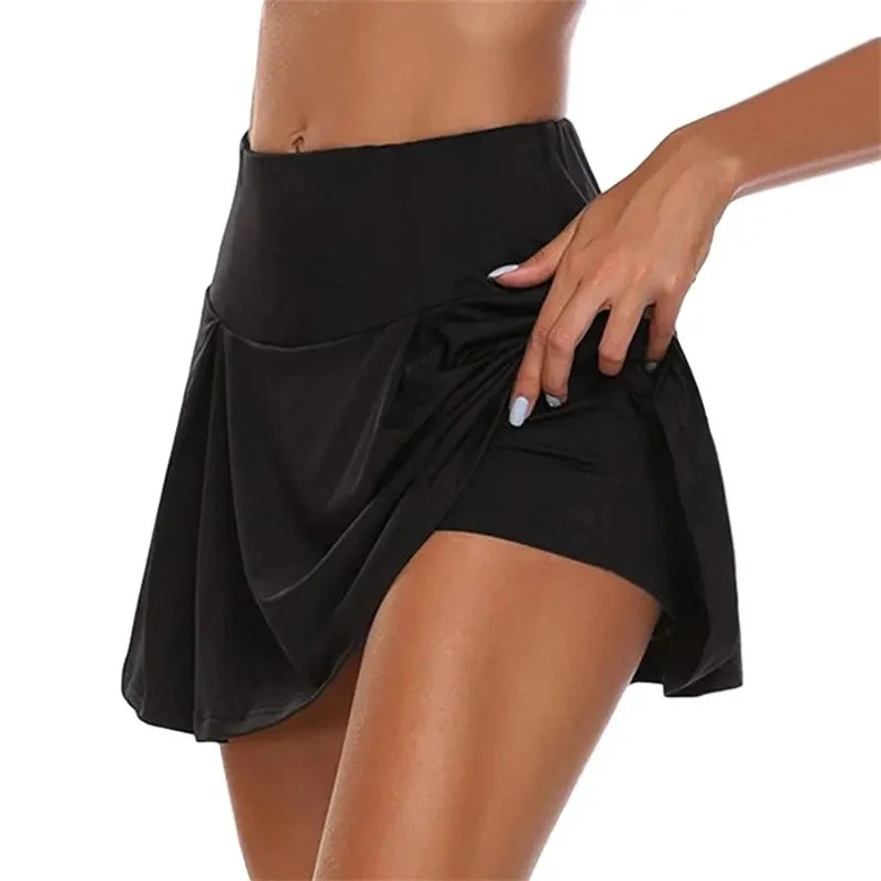 DF Summer Sprints Tennis Fitness Short Skirts - Quick Dry