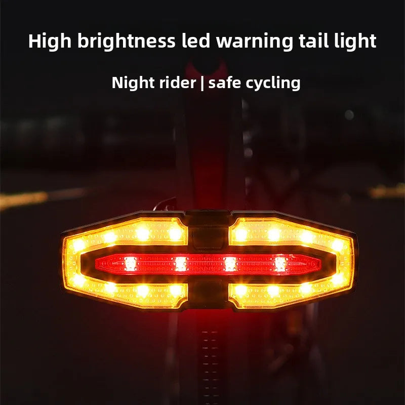 CycleGuard Wireless Tail Light With Horn - Safe Night Riding