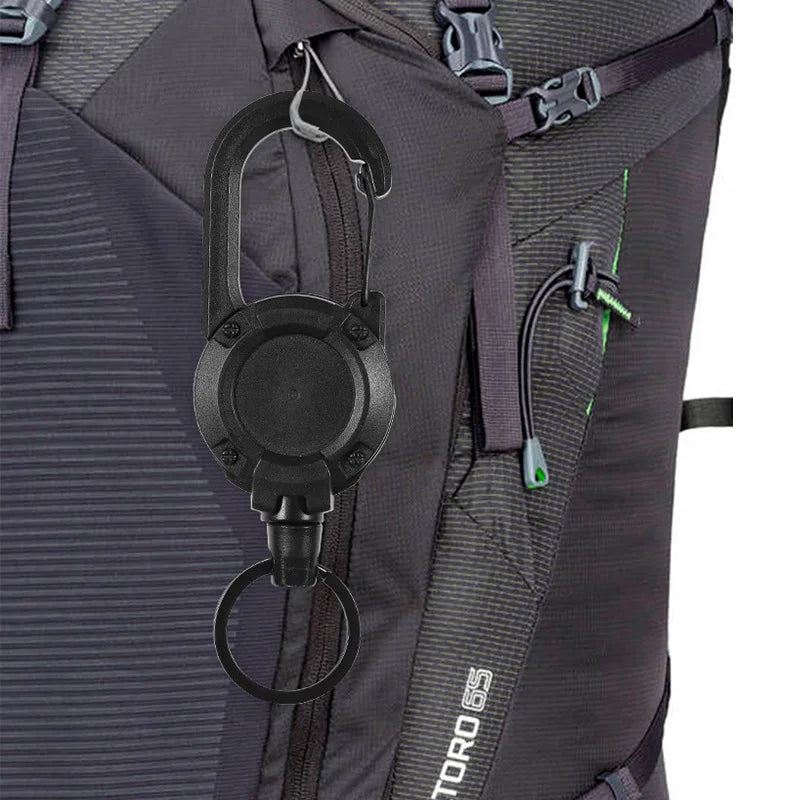 KeyGuard Retractable Wire Rope Keychain - Easy Access