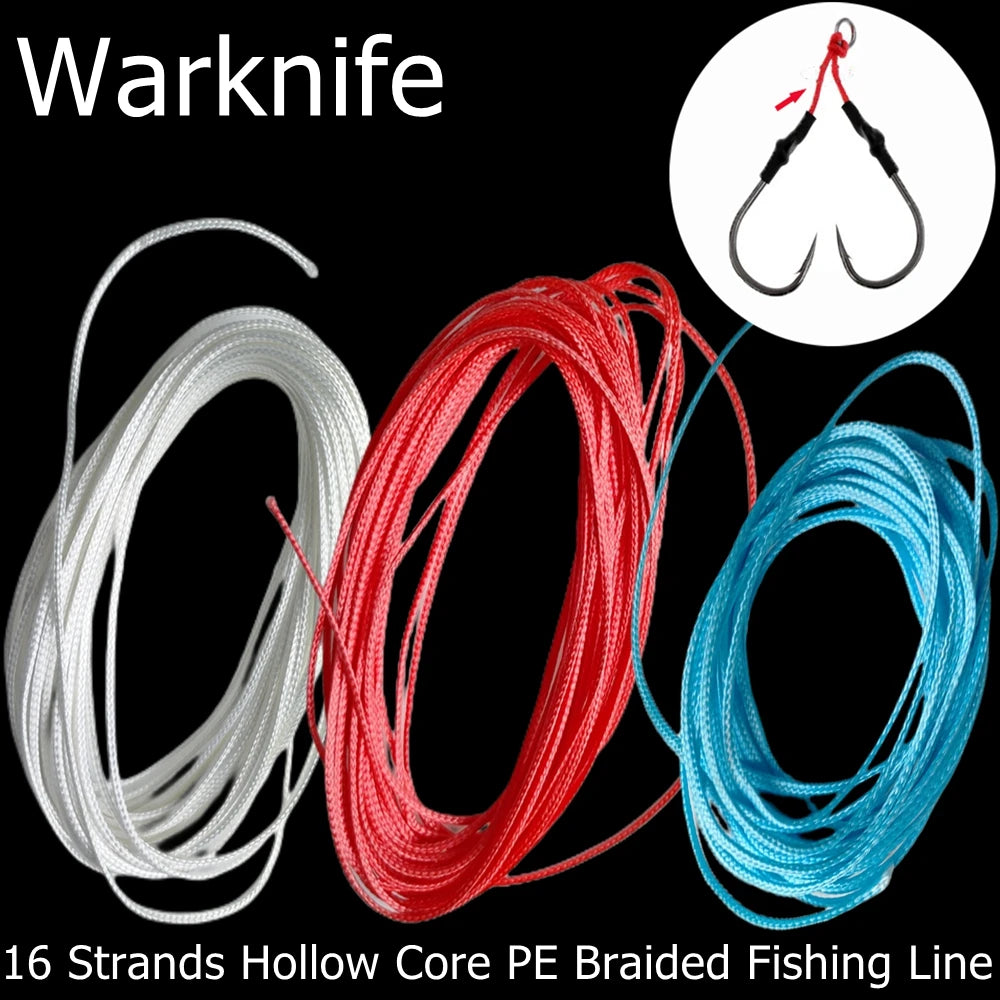 16 Strands PE Braid Fishing Line Super Strong Hollow Core Rigging Rope 150-500lb 10m/lot