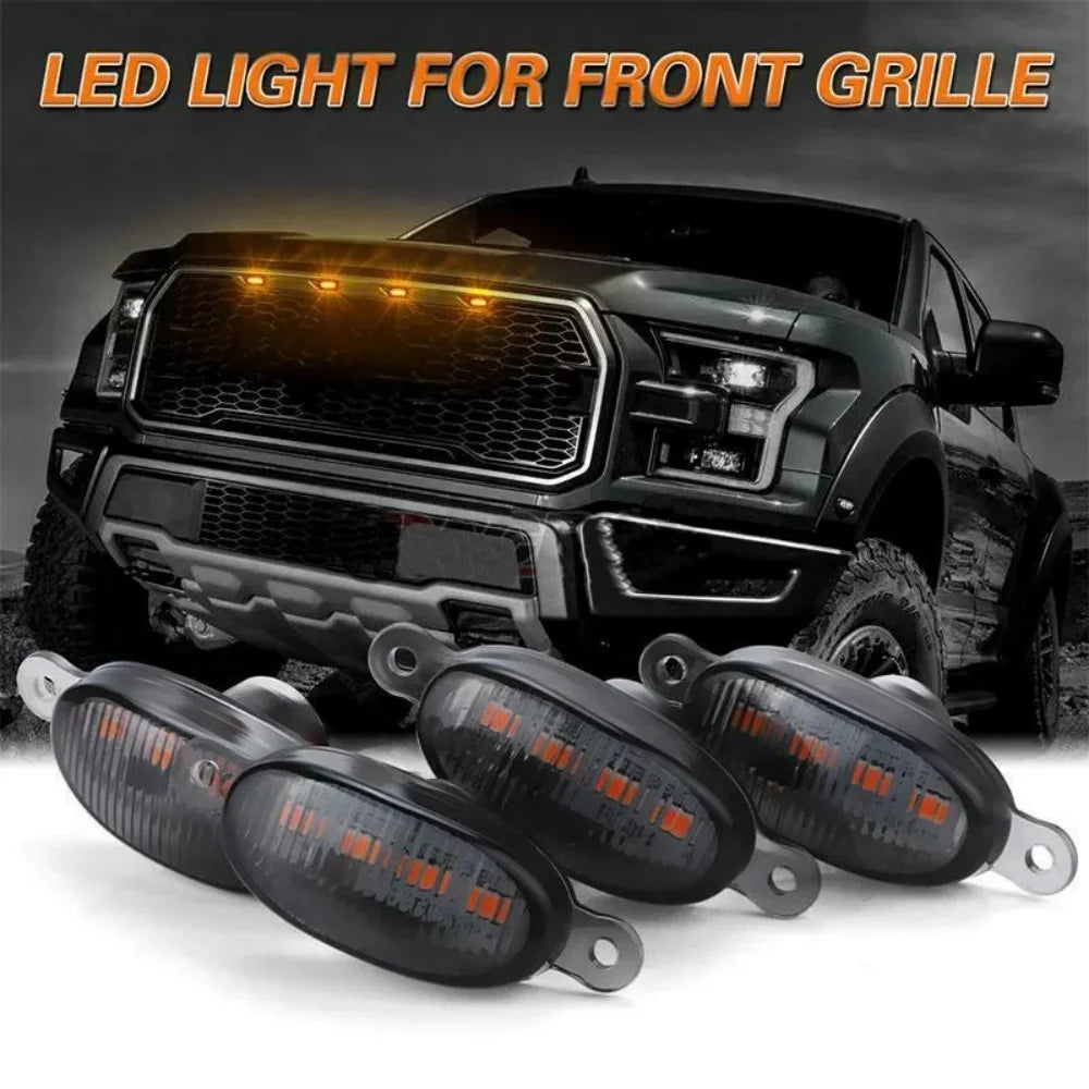 Eagle Eye Universal Front Grille Light - 12LED Smoked Amber