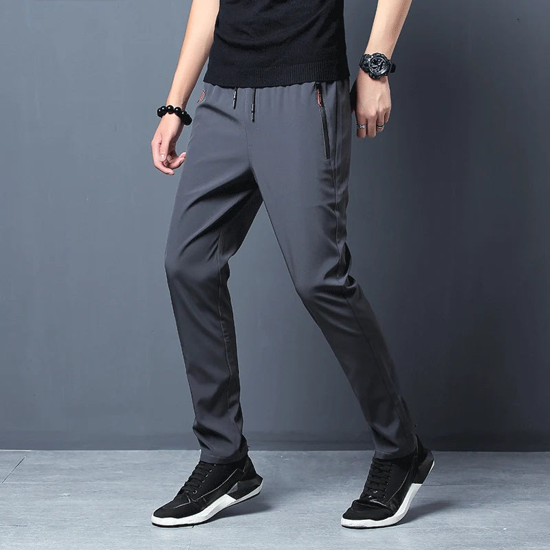 KoreanCore Mens Plus Size Jogger Pants - Stretch Comfort