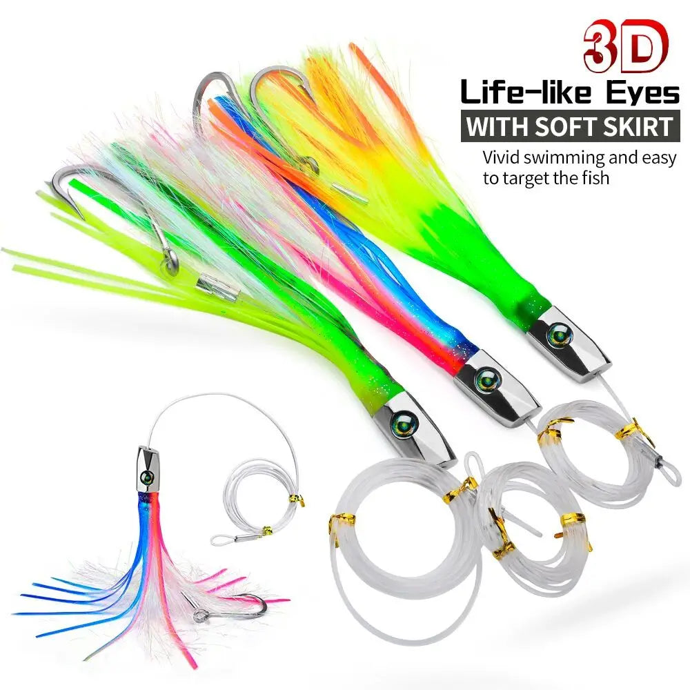 DeepSea Pro Lure 22cm 85g Zinc Head Octo Skirt - Big Game