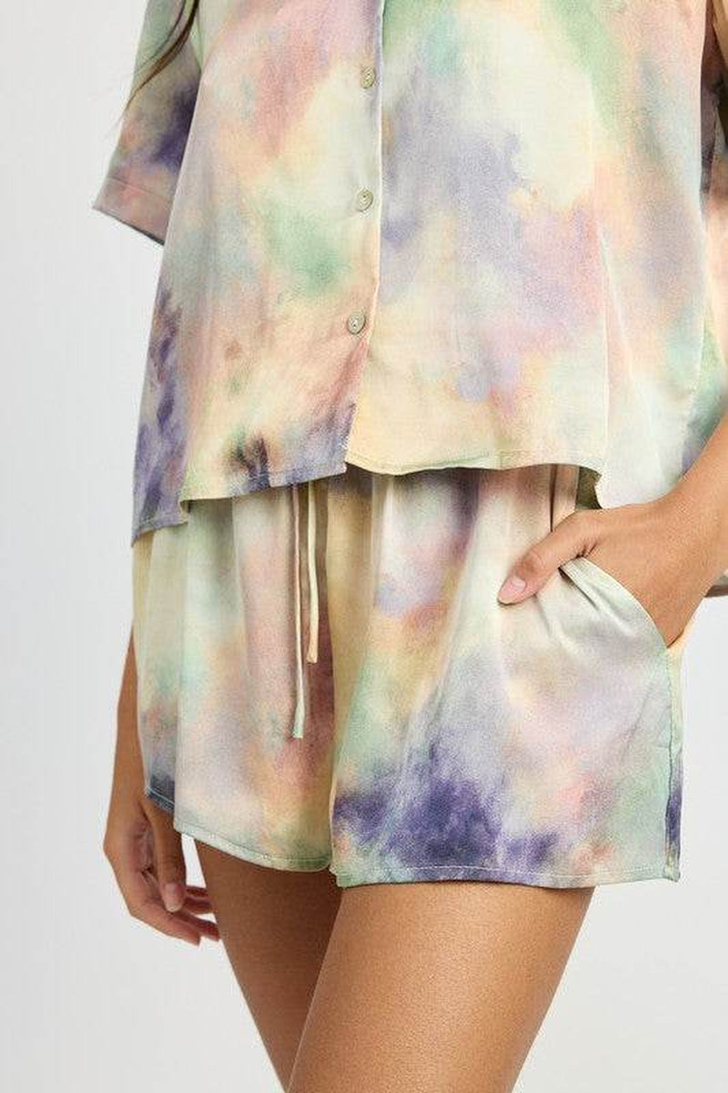NovaLuxe Elastic Waistband Satin Shorts - All Day Comfort