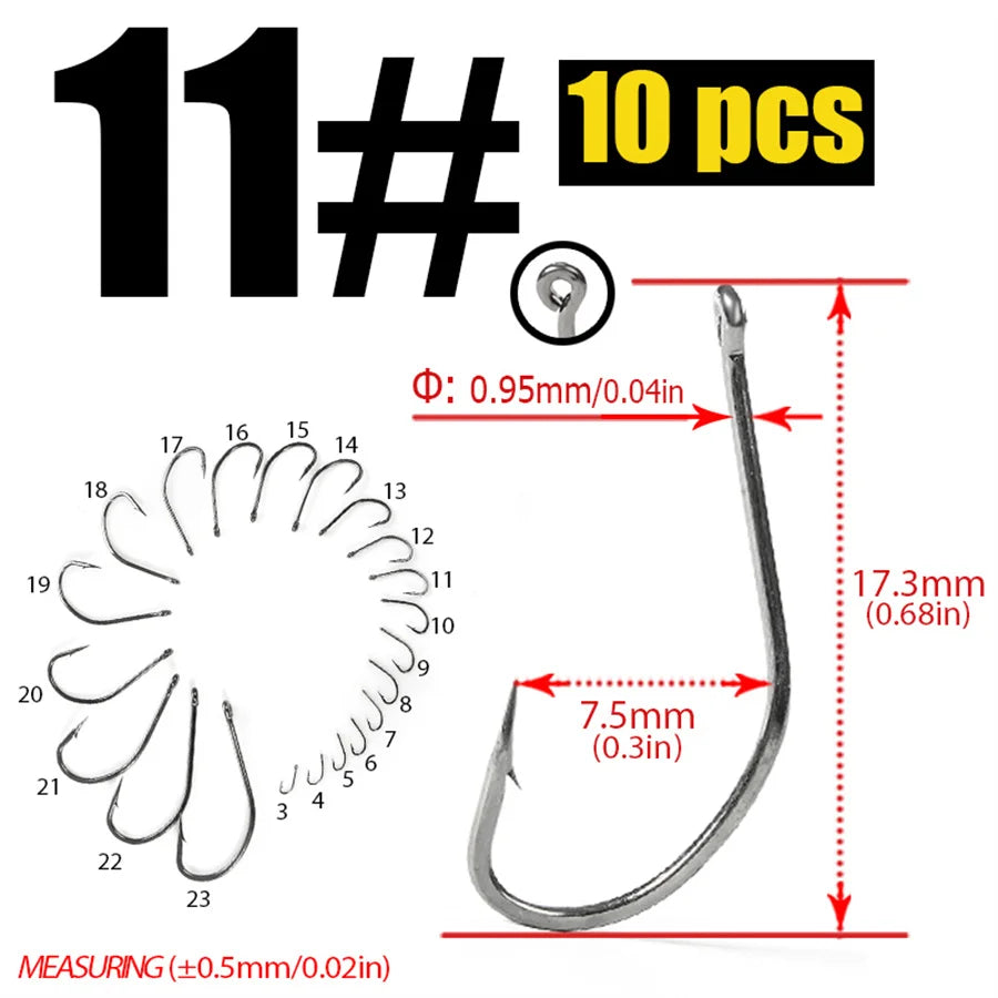 LS-9939 Saltwater Fishing Hooks - Made In Japan Quality