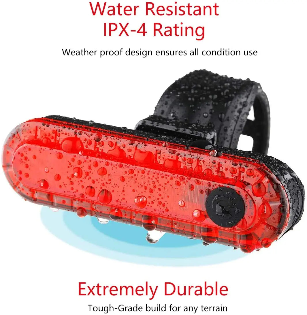LumaRide Rear Bike Tail Light - Ultra Bright USB LED