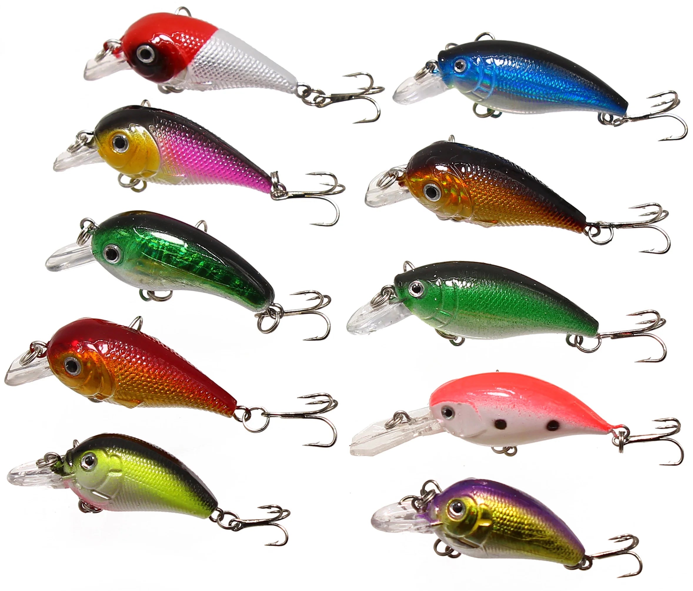 LotFancy 30 Topwater Lures - Lifelike Action With Propeller
