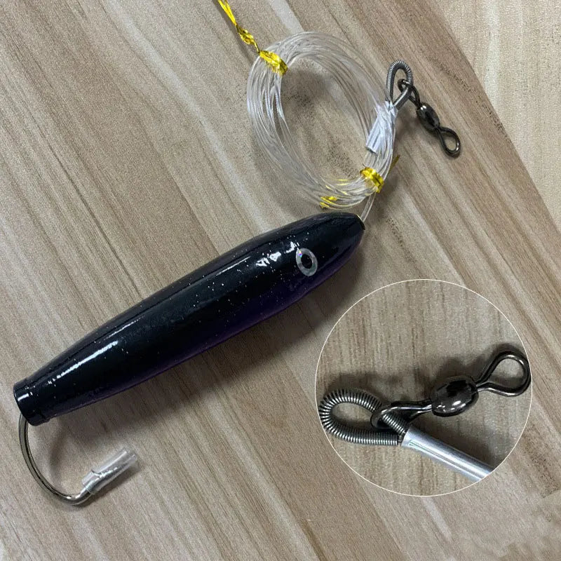 AS Cedar Plug Cast Wood Trolling Pencil Lure Wobbler Bait Seawater Angler Drag Sinking Stickbait Marlin Tuna Boat Fishing Leurre