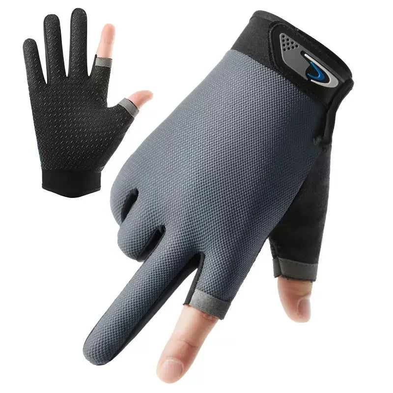 AquaGuard Summer Fishing Gloves - Anti Slip Sun Proof