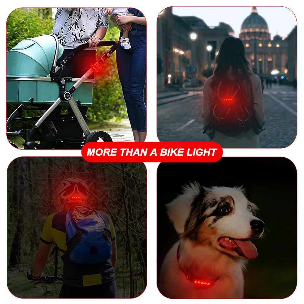 LumaRide Rear Bike Tail Light - Ultra Bright USB LED