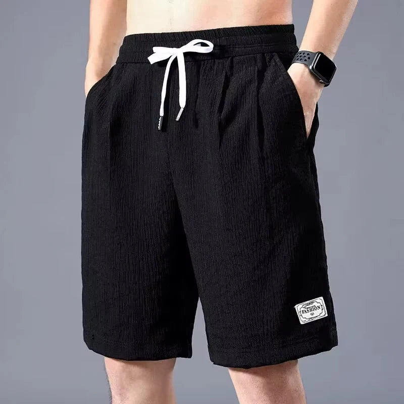 Lce Silk Shorts - Breathable Cropped Pants For Hot Weather