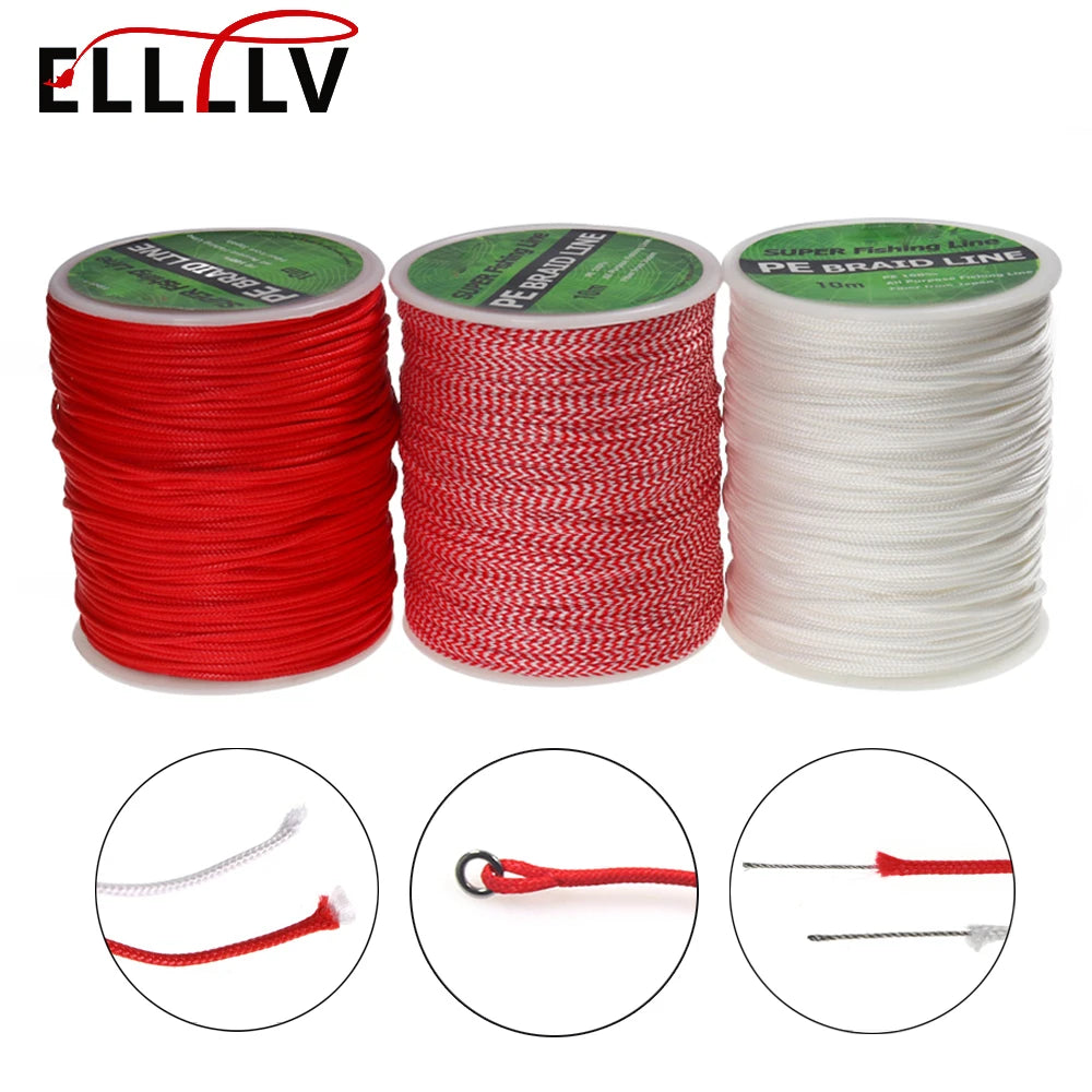 PE Braided Assist Line for Fishing Jigging Trolling Diving Spear Fishing Rope
