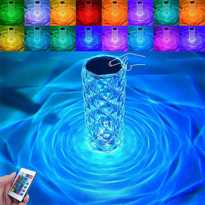 16 Color Daimond Crystal Lamp With Remote LED Crystal Table Lamp